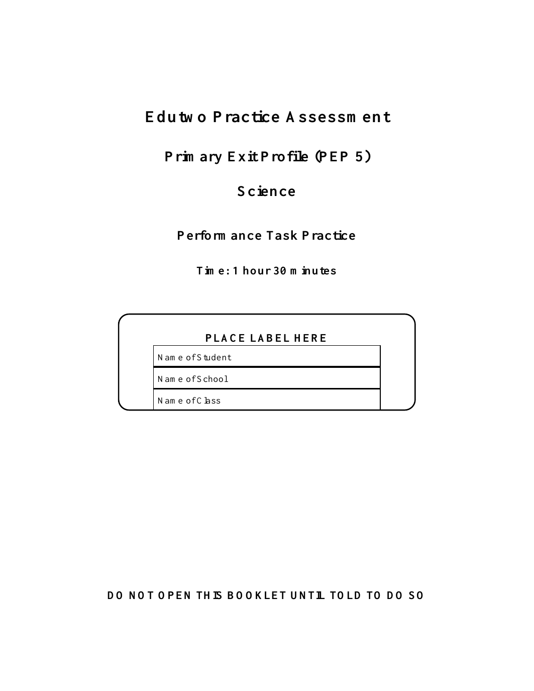 Grade 5 Science toy car performance task preview